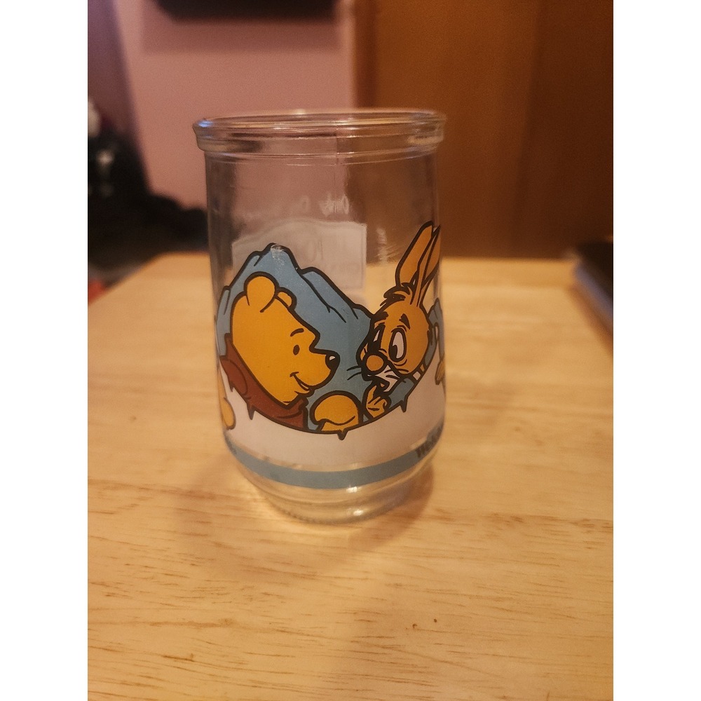 Disney Winnie The Pooh's Grand Adventure Glass Welch's Jelly Pooh & Rabbit #5